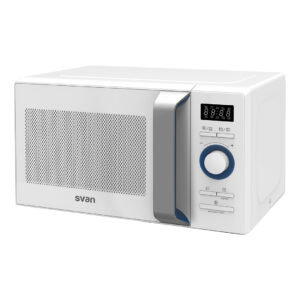 Microondas Grill Svan 20L 800W 28,5cm 46,2cm 37,4cm Blanco Display Auto Cooking