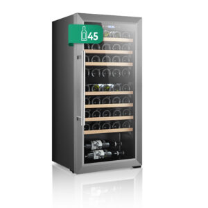 Cantina Vino Svan Cyclic 127L 45Bot G 110,5cm 51cm 48,2cm Nero Display tattile Doppia zona 1 porta
