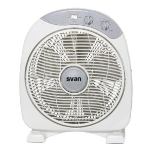 "Ventilateur de sol Svan 12"" 35W Gris Manuel 3V Timer"."