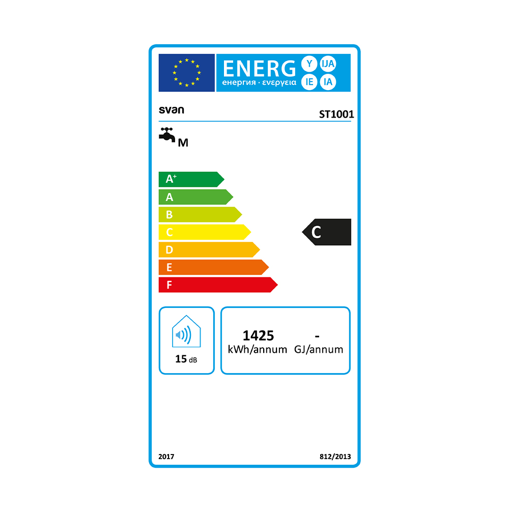 Termo eléctrico Svan Vertical 100L 1500W C 96,5cm 45cm 48,5cm Blanco Manual – Image 2