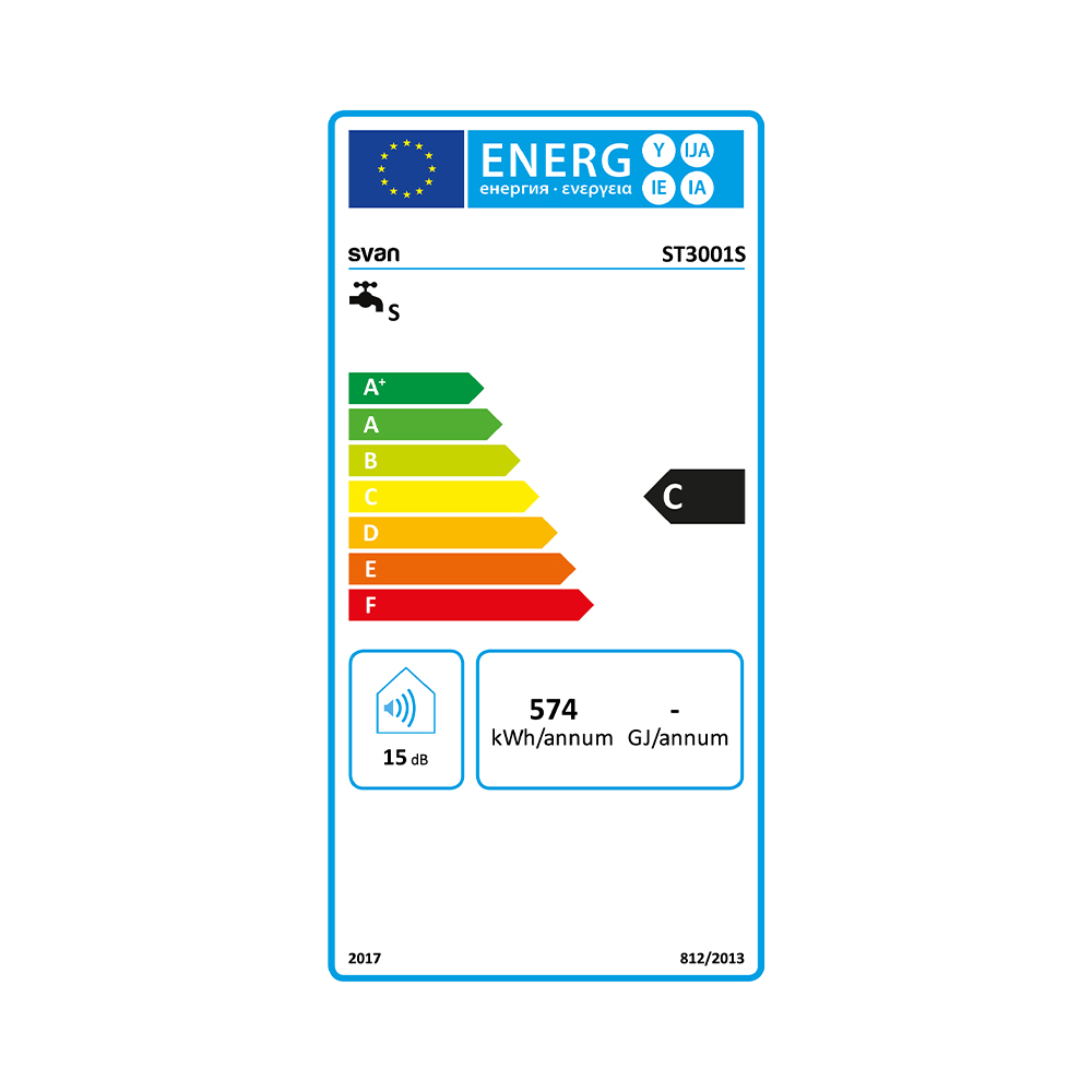 Termo eléctrico Svan Vertical 30L 1500W C 60cm 34cm 37,5cm Blanco Manual – Image 2