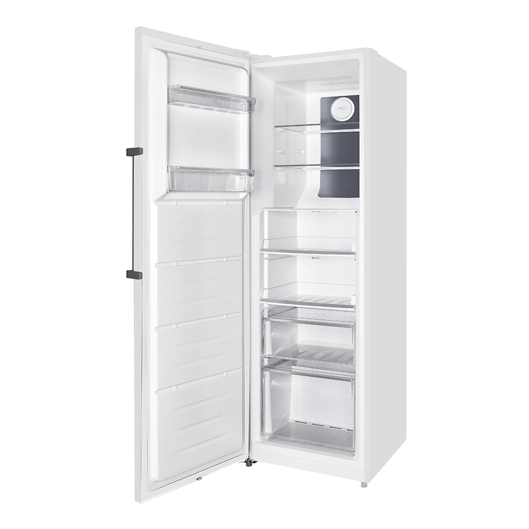 Congelador vertical Svan, No Frost. Capacidad 274L, Clase E. Dimensiones: 185cm 60cm 66cm. Color Blanco, Control con Display. Motor Inverter. – Image 2