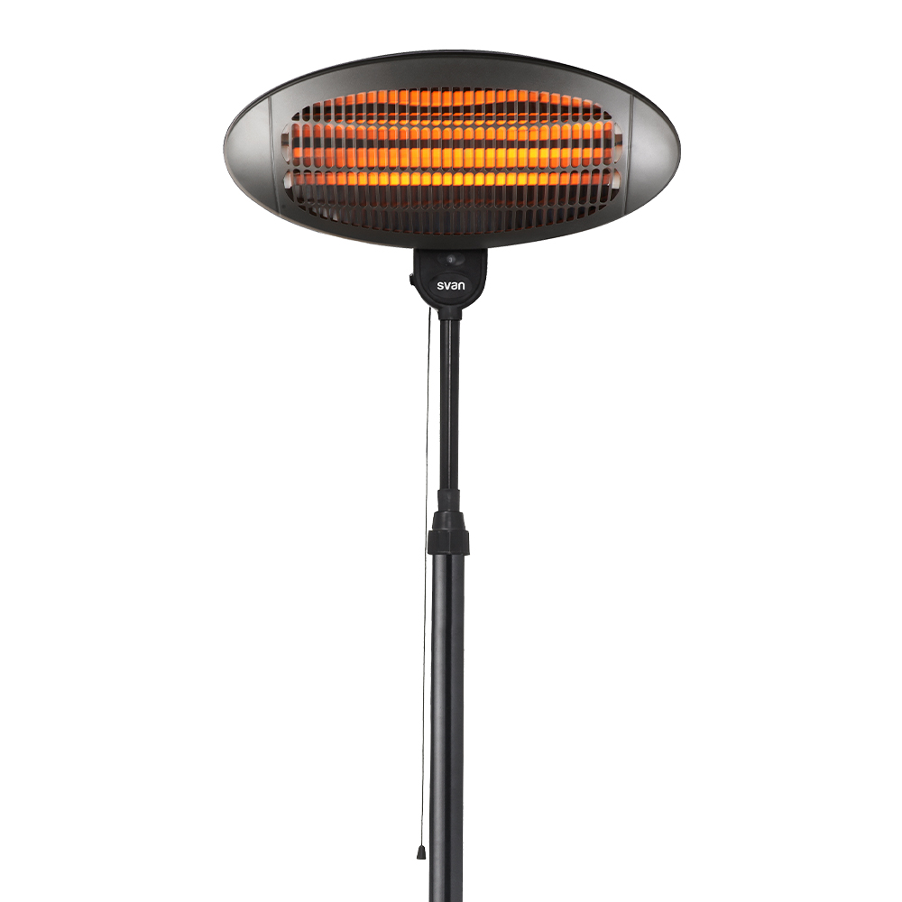 Estufa eléctrica Halógena Svan 3 Niveles 2000W Negro Cadena Uso exterior - immagine 2