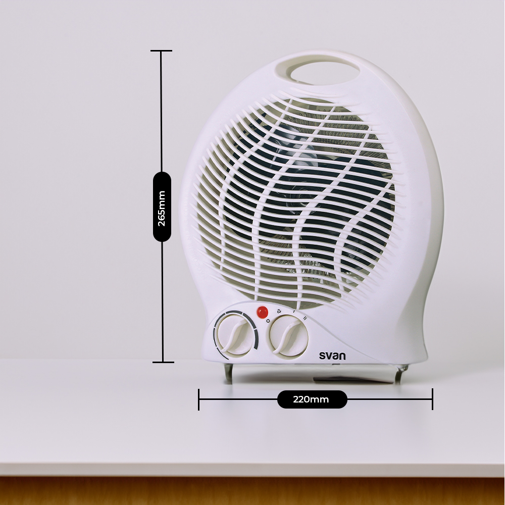 Estufa convector Svan 2 Niveles 2000W Blanco Manual Turbo – Image 3