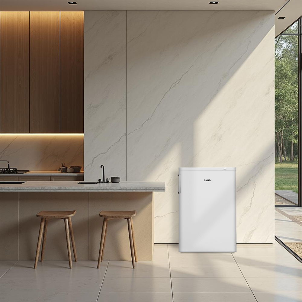 Congelador vertical Svan Cíclico 85L E 84,5cm 56cm 57,5cm Blanco Manual - Imagen 4