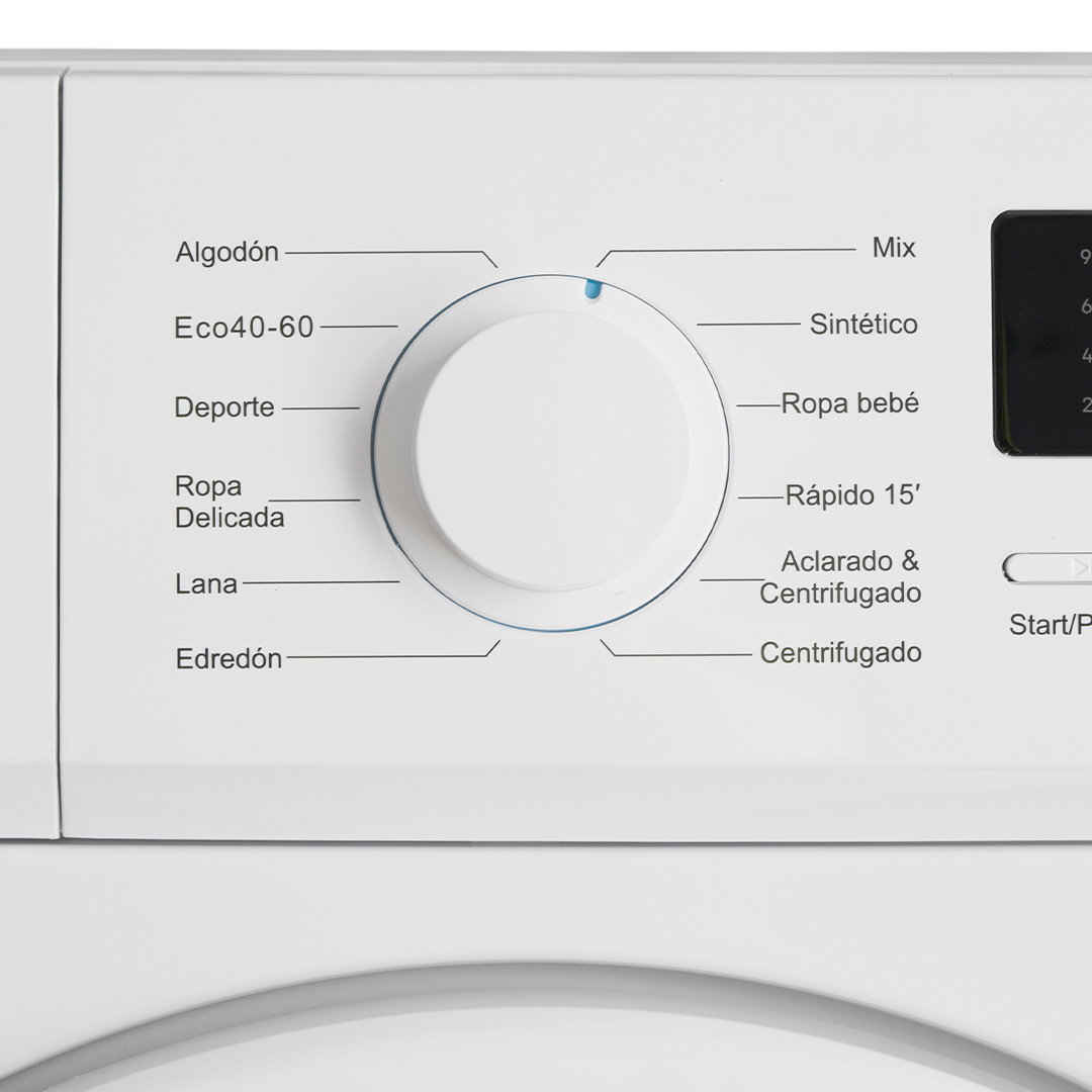 Lavadora Svan 9kg 1200rpm E 85cm 59,5cm 60cm Blanco Display C.Boomerang - immagine 5