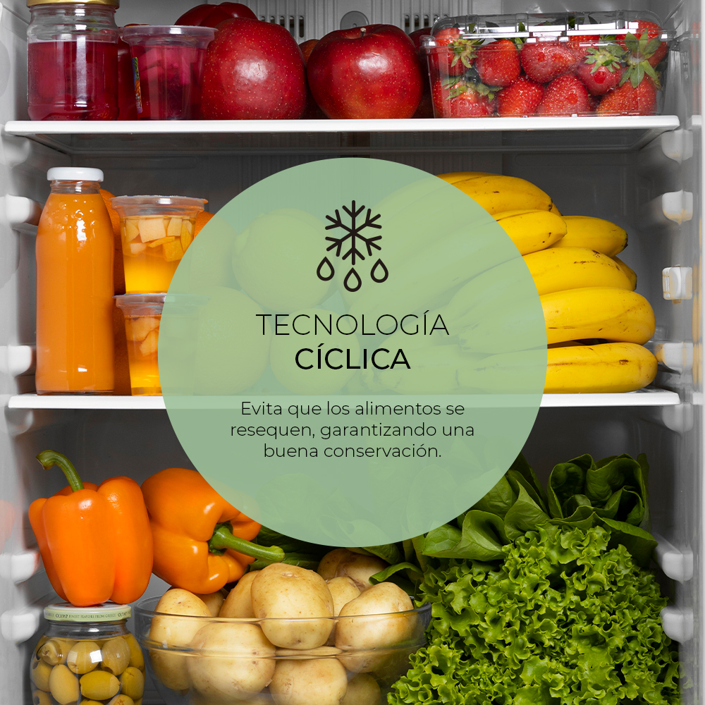 Refrigerador Svan Cíclico 242L E 143cm 54,5cm 55,5cm Blanco Manual – Image 6