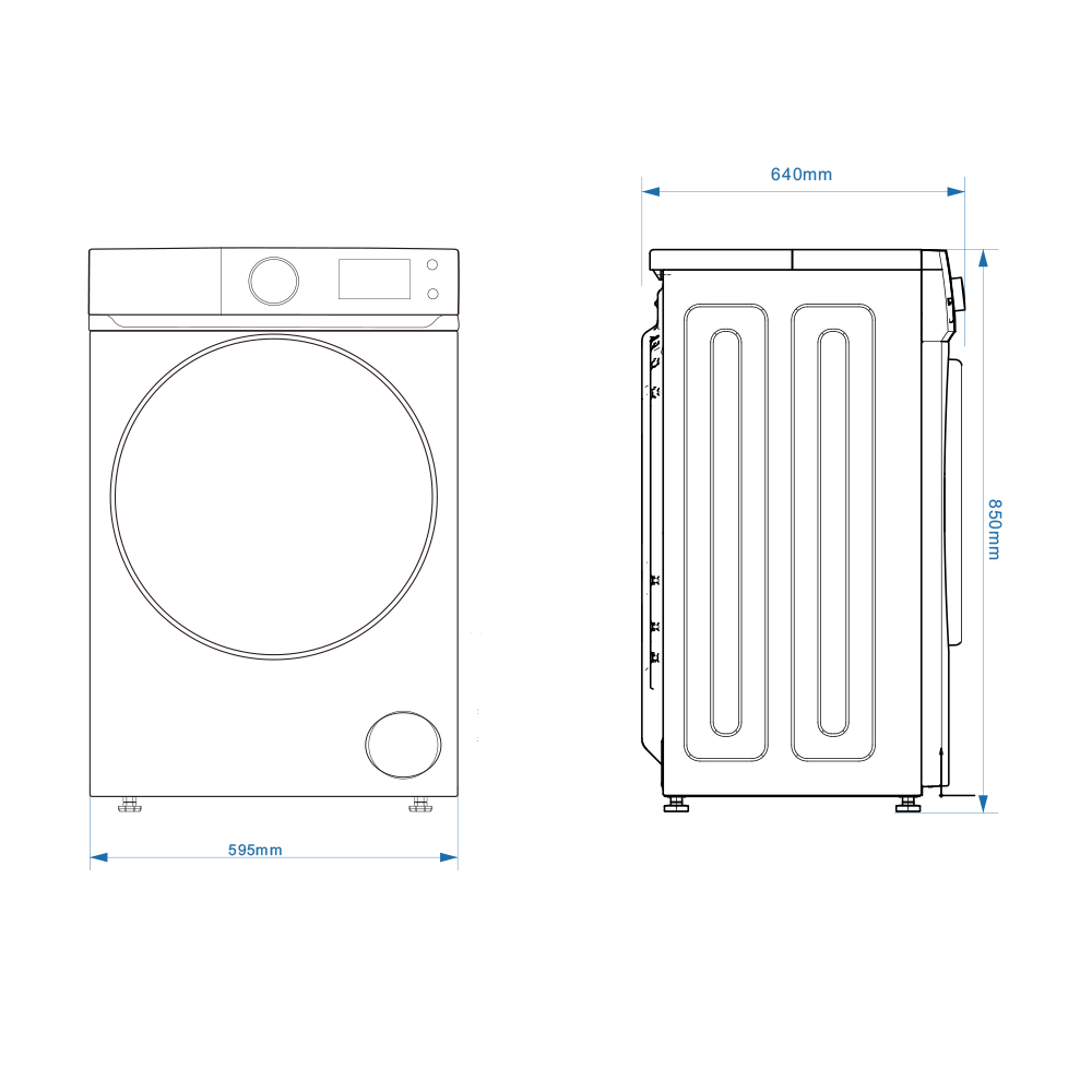 Lavadora Svan 12kg 1400rpm C 85cm 59,5cm 64cm Blanco Display táctil Inverter Vapor T.Diamante - immagine 7