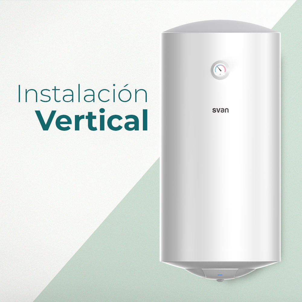 Termo eléctrico Svan Vertical 100L 1500W C 96,5cm 45cm 48,5cm Blanco Manual – Image 7