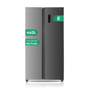 Frigorífico Americano Svan, No Frost. Clase E. Dimensiones: 177cm 90cm 59cm. Color Inox, Display táctil. Motor Inverter.