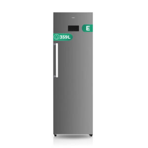 Refrigerador Svan, No Frost. Capacidad 359 L, Clase E. Dimensiones: 185cm 60cm 65cm. Color Inox, Control con Display táctil.