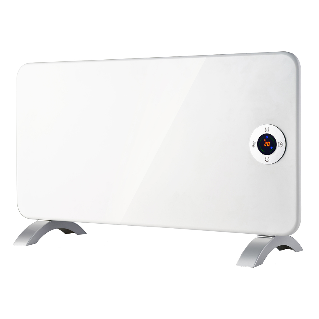 Radiateur plat Svan 1 élément 2 niveaux 2000W Blanc Ecran tactile LED Contrôle de la minuterie