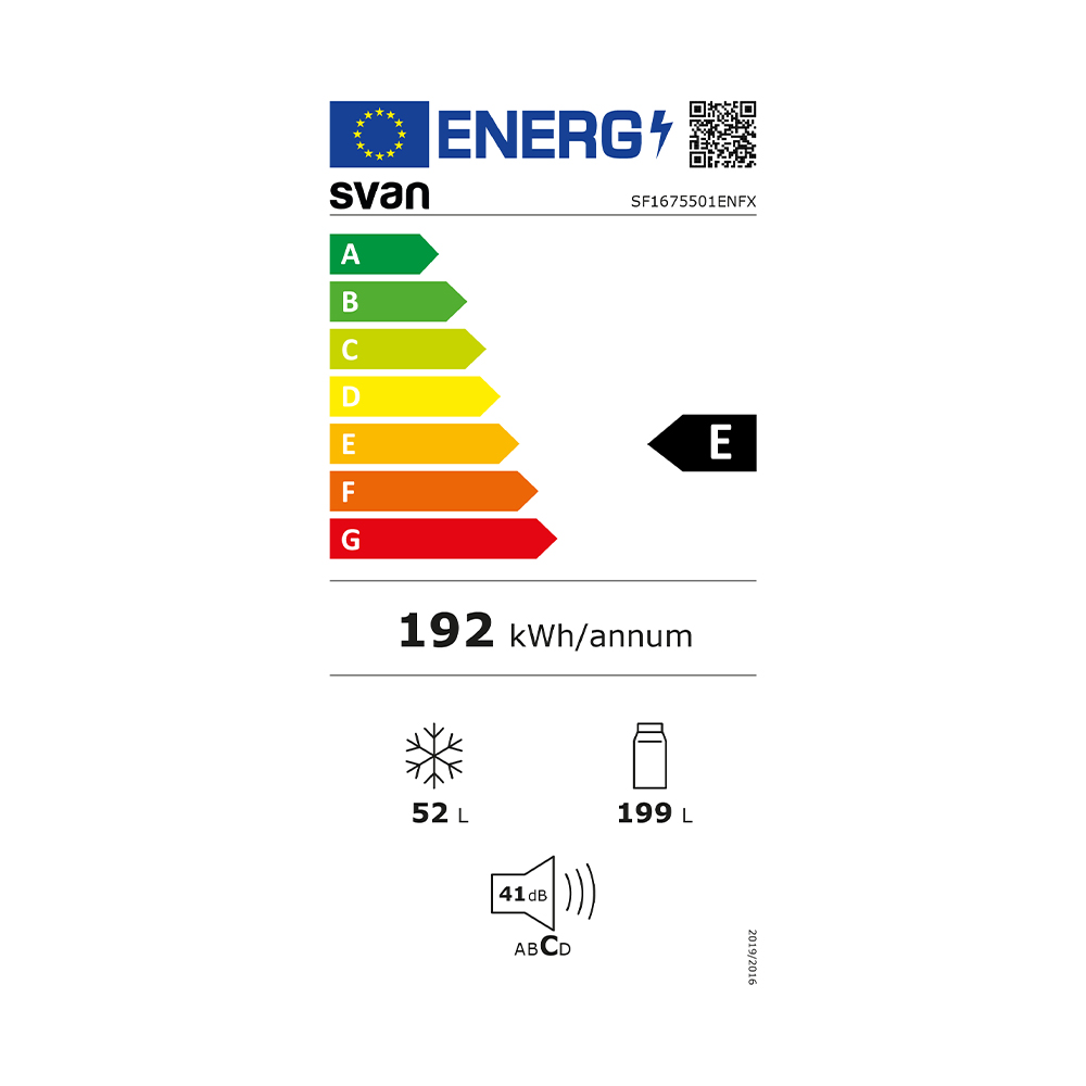 Frigorífico Svan No Frost E 167,6cm 55cm 56,7cm Inox Electrónico Inverter - immagine 2