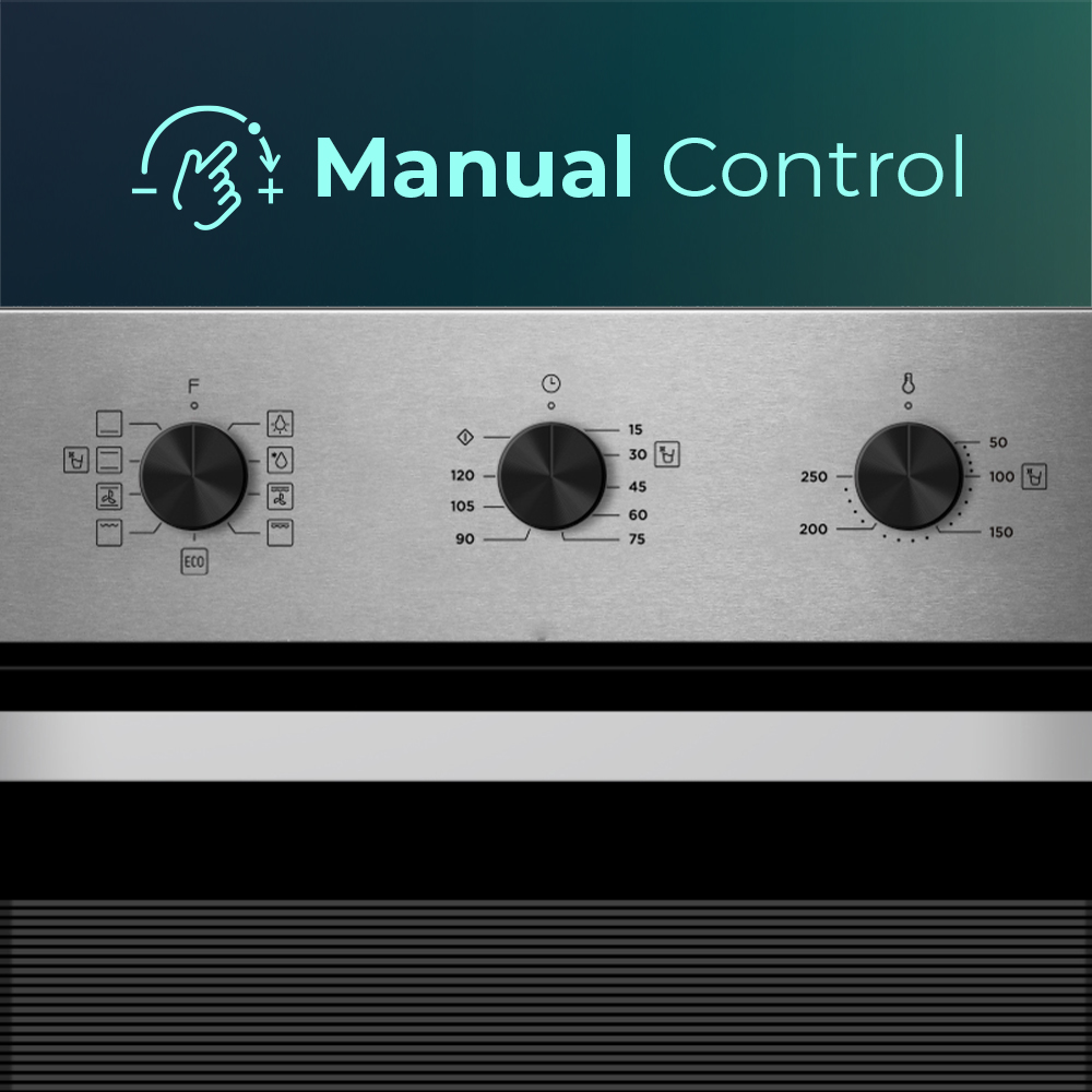 Horno Multifunción Svan 65L A 59,5cm 59,5cm 57,5cm Inox Manual 8P Cavidad Relieve – Image 3