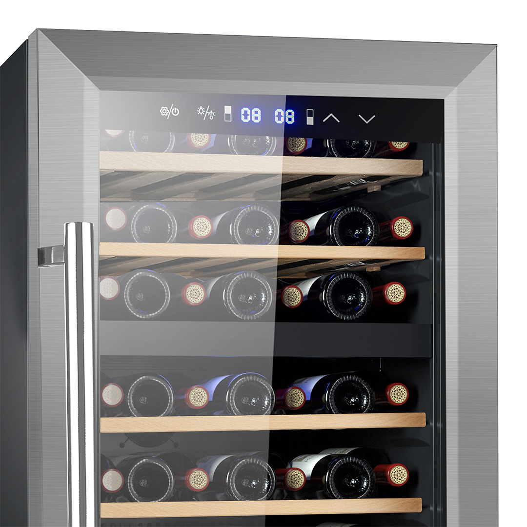 Vinoteca Svan Cíclico 127L 52Bot G 84cm 49,5cm 59,7cm Negro Display táctil Doble Zona 1Puerta – Image 2
