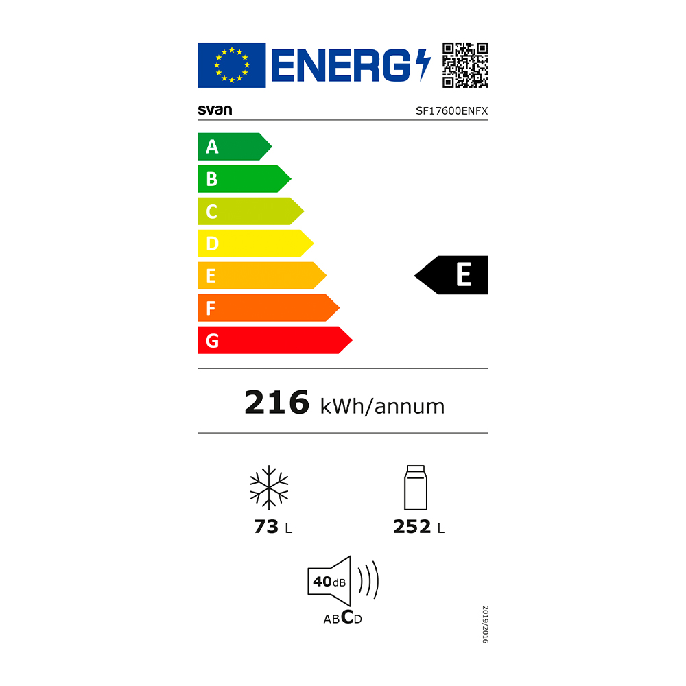 Frigorífico Svan No Frost E 169,6cm 59,5cm 64cm Inox Manual Inverter Cajón Chiller - Imagen 4
