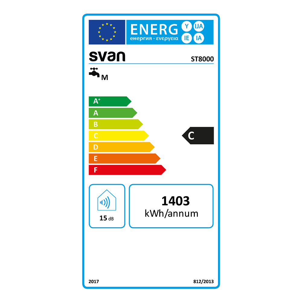 Termo eléctrico Svan Vertical 80L 1500W C 74,5cm 45cm 45cm Blanco Manual - immagine 3