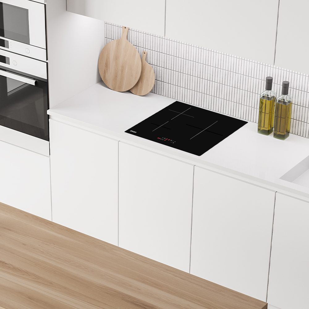 Placa de Inducción Svan 60 cm 3 zonas con Cristal negro Táctil - Imagen 3