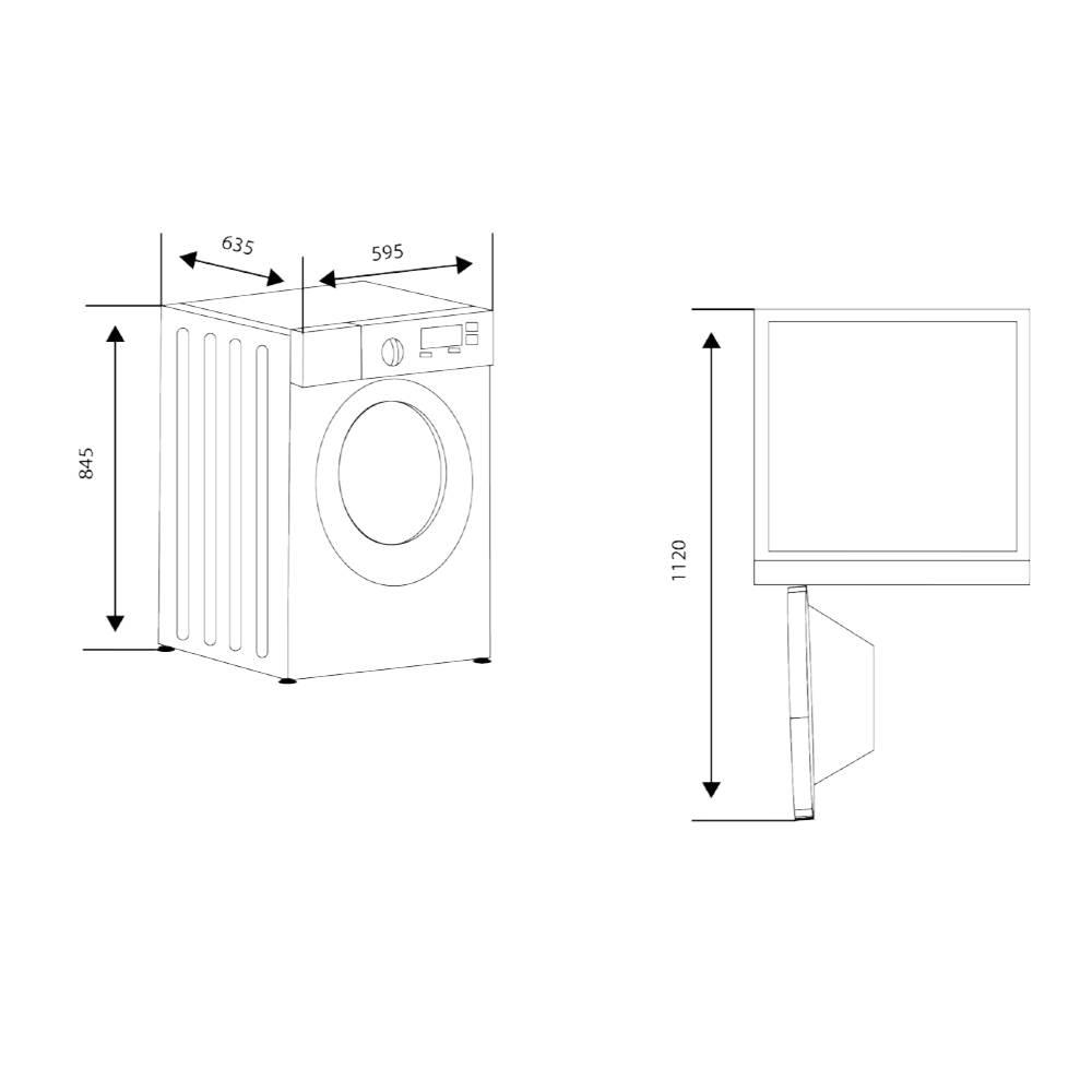 Lava-secadora Svan 9/6kg 1400rpm A/D 84,5cm 59,5cm 63,5cm Blanco Display Inverter Vapor C.Boomerang - Imagen 4