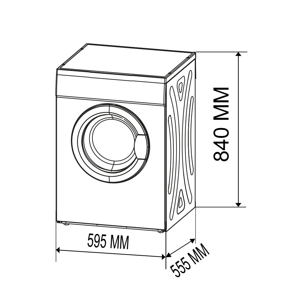 Secadora Evacuación Svan 7kg C 84cm 59,5cm 55,5cm Blanco Display Antiarrugas Nivel Secado Tapa/P - Imagen 5