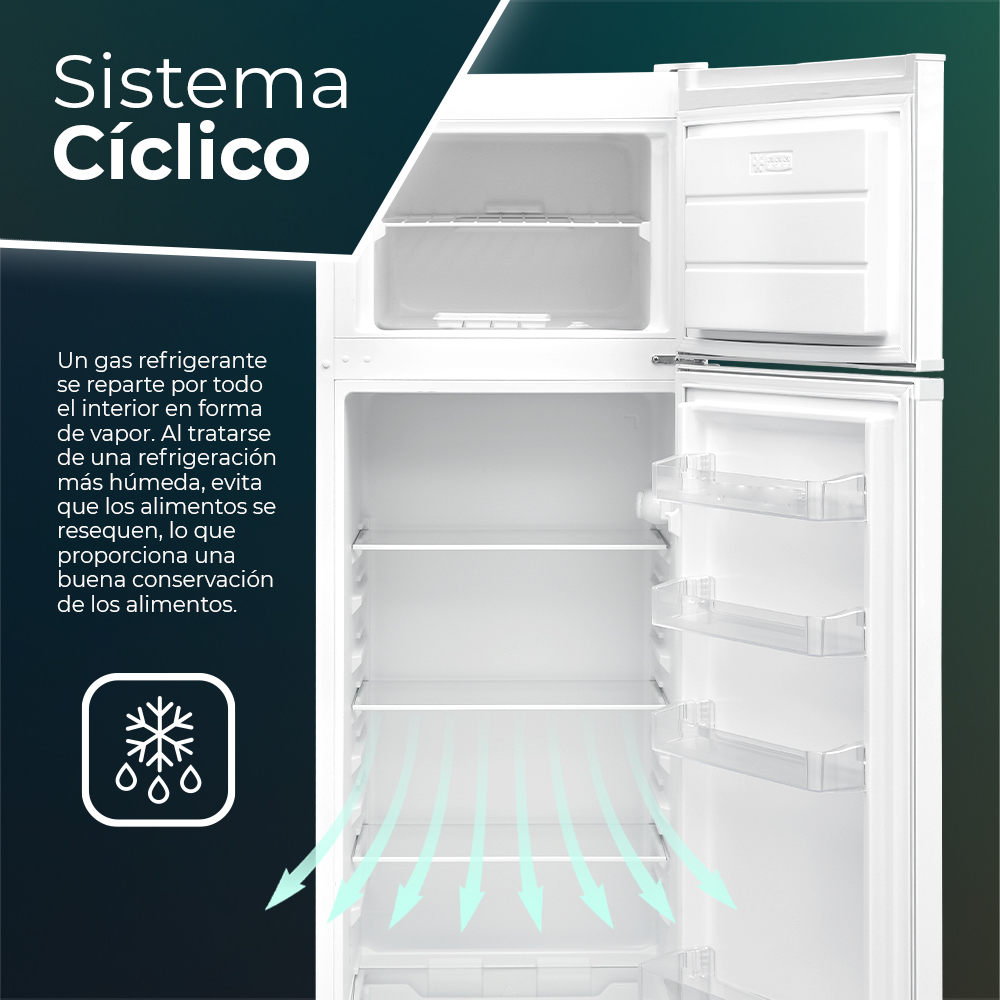 Frigorífico Svan Cíclico E 160cm 54cm 57cm Blanco Manual Puerta 90º – Image 7