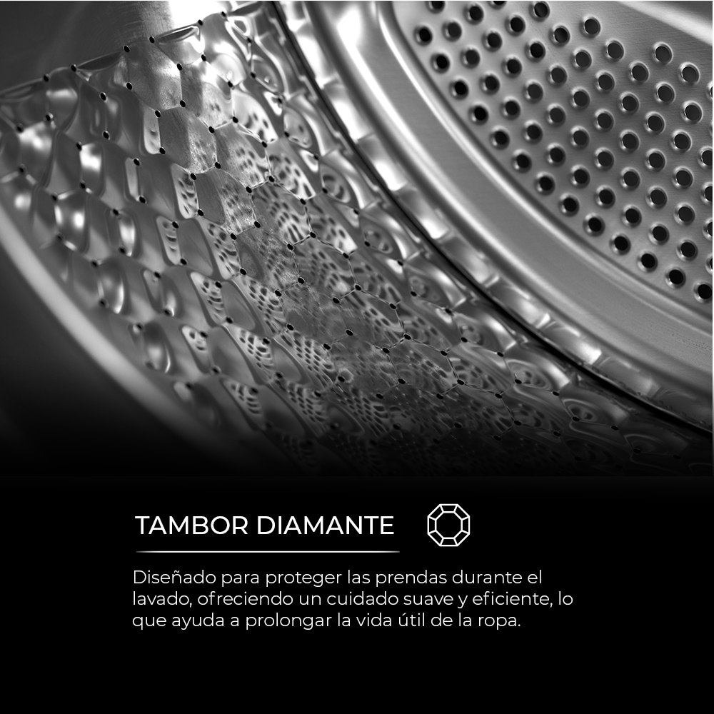 Lavadora Svan 8kg 1200rpm E 85cm 59,5cm 51cm Blanco Display T.Diamante - Imagen 6