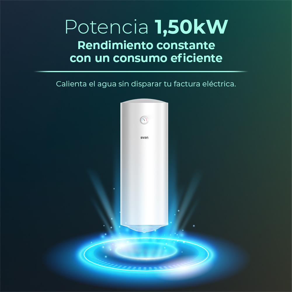 Termo Svan, 80 Lts con anodo de magnesio larga duración, Slim - Imagen 6