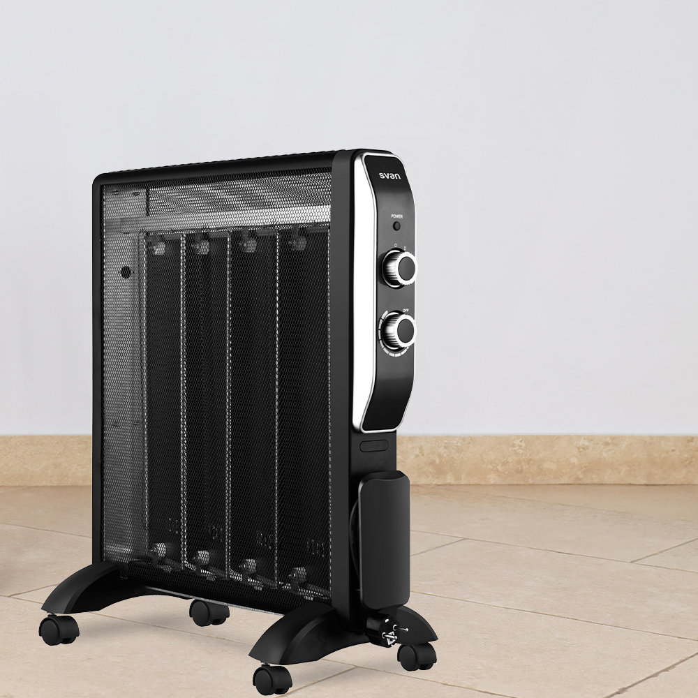 Radiador mica Svan 4 Elementos 2 Niveles 2000W Negro Manual - Imagen 6