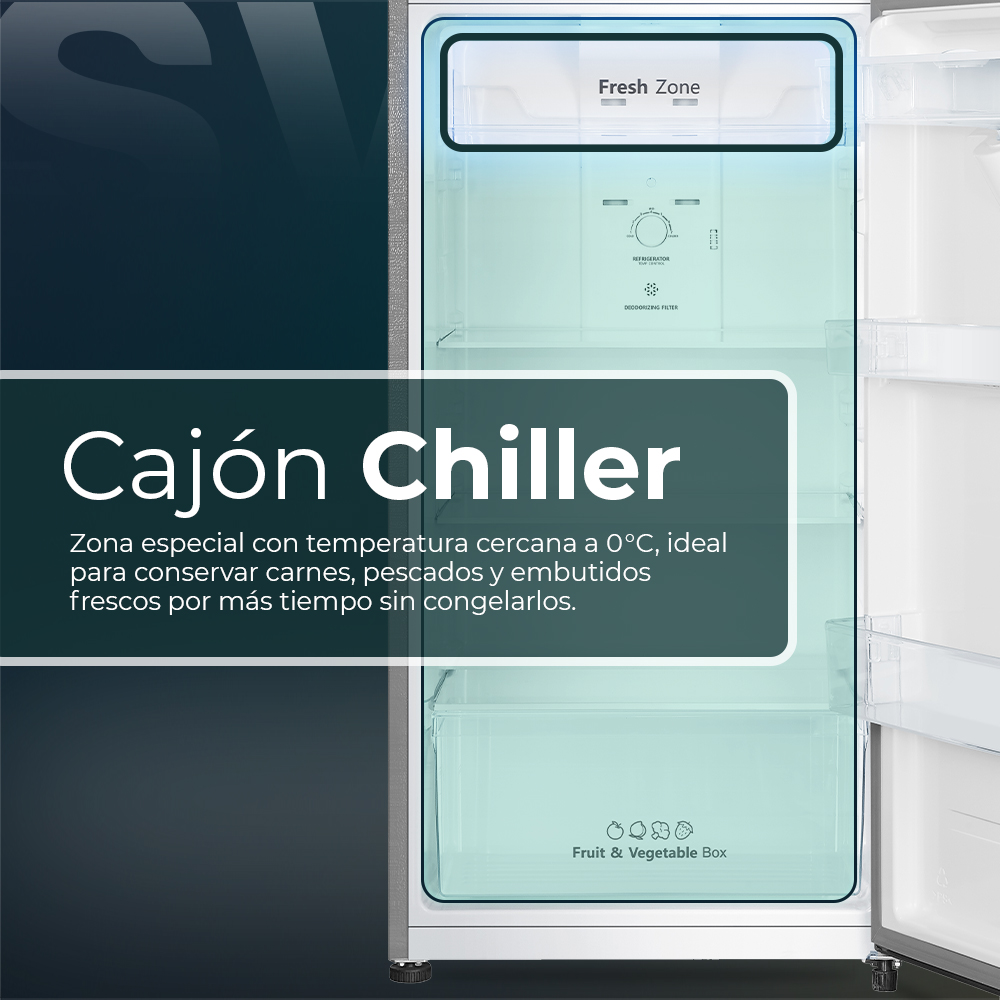 Frigorífico Svan No Frost E 169,6cm 59,5cm 64cm Inox Manual Inverter Cajón Chiller - Imagen 8