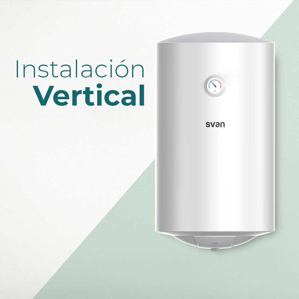 Termo eléctrico Svan Slim Vertical 50L 1500W C 73cm 38cm 41,5cm Blanco Manual - immagine 7