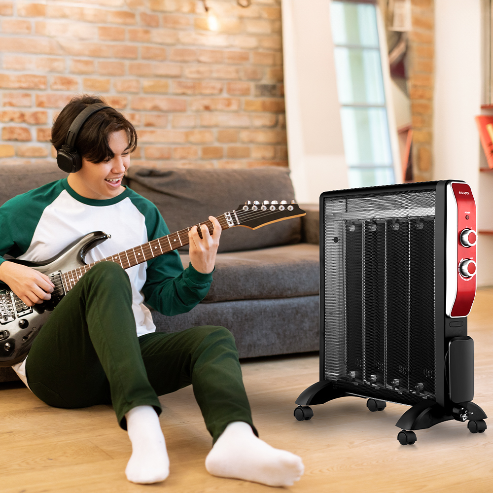 Radiador mica Svan 4 Elementos 2 Niveles 2000W Rojo Manual - Imagen 7