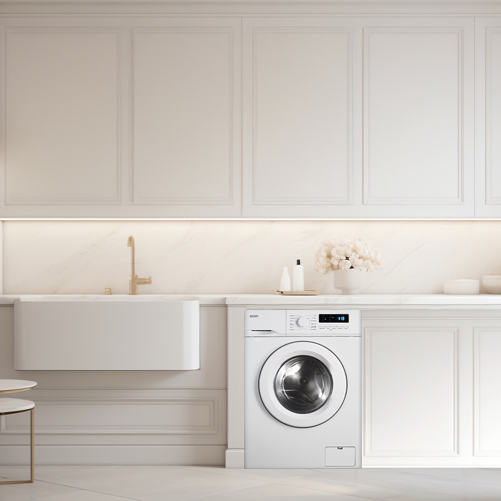Lavadora Svan 8kg 1200rpm E 85cm 59,5cm 51cm Blanco Display T.Diamante - Imagen 8