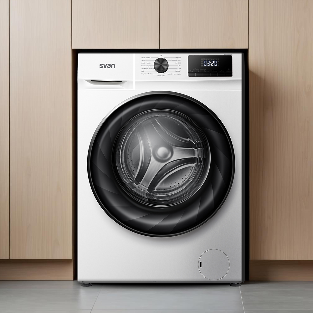 Lava-secadora Svan 9/6kg 1400rpm A/D 84,5cm 59,5cm 63,5cm Blanco Display Inverter Vapor C.Boomerang - Imagen 8