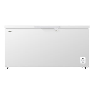 Congelador horizontal Svan, Cíclico. Capacidad 500L, Clase E. 84,7x164,6x71,7cm. Blanco, Control con Display. Motor Inverter.