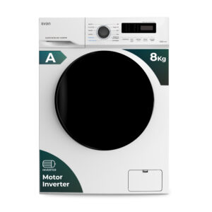 Lave-linge Svan 8kg 1400rpm A 85cm 59,5cm 51cm Blanc Ecran Inverter Vapeur Mon Cycle XXL Porte