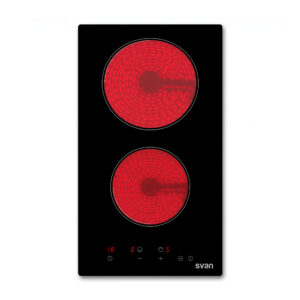 Placa Vitrocerámica Svan 3000W 5,1cm 29cm 52cm Cristal negro Táctil 2Z