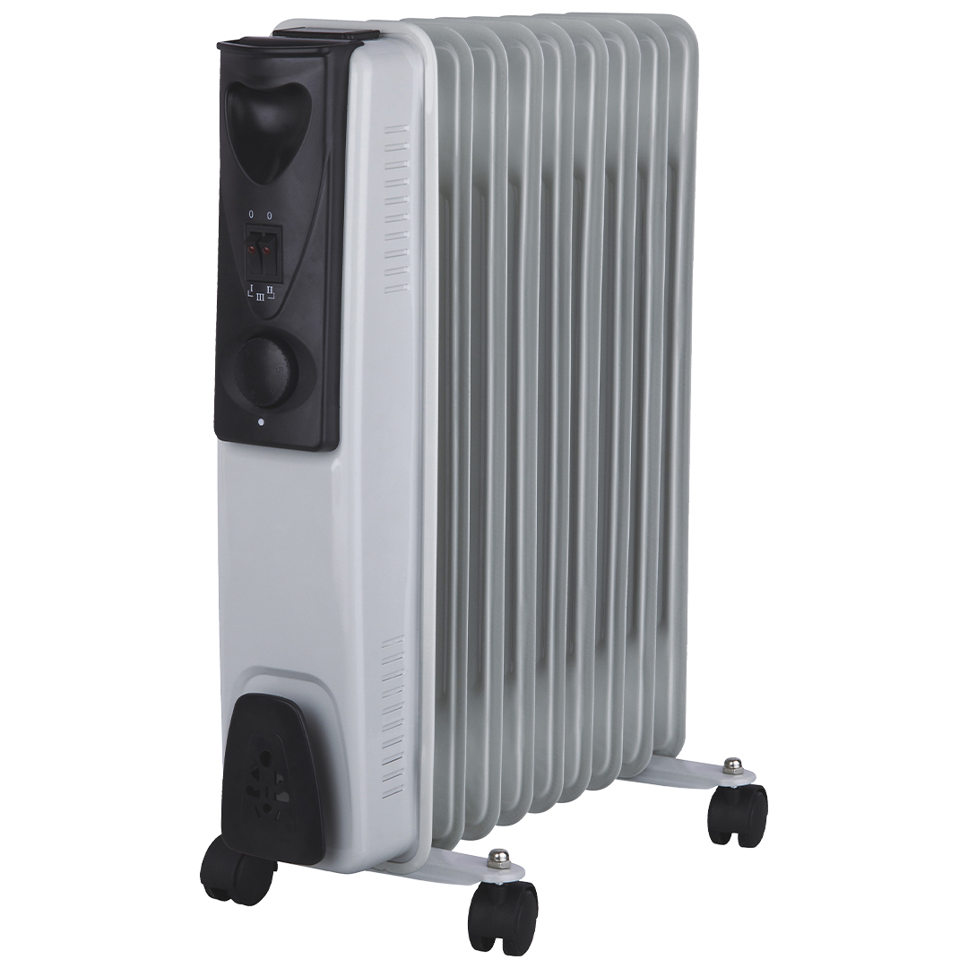 Svan 9 Elements 3 livelli 2000W Bianco e Nero Radiatore manuale ad olio Svan 9 Elements 3 livelli 2000W Bianco e Nero Manuale