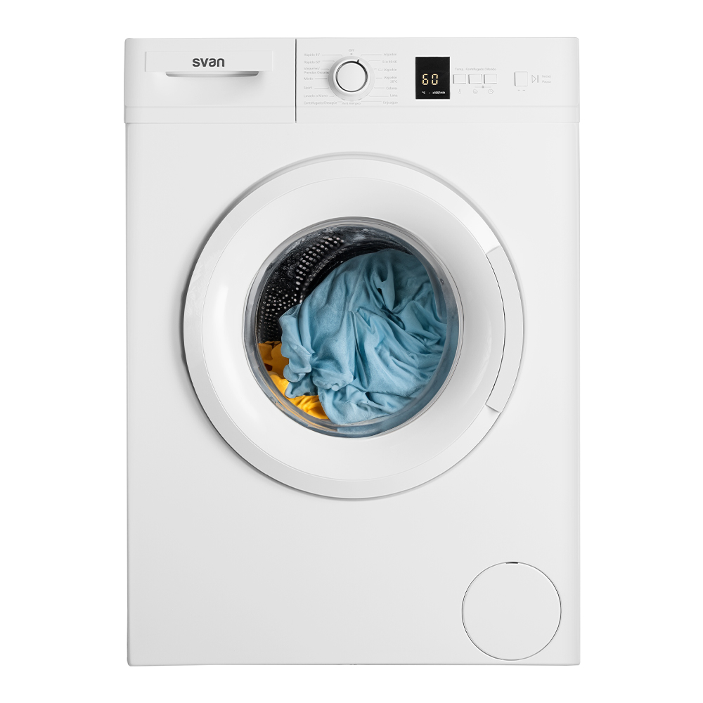Lavatrice Svan 7kg 1000rpm D 84,5cm 59,7cm 49,7cm Bianco Display Antial�rgico C.Boomerang