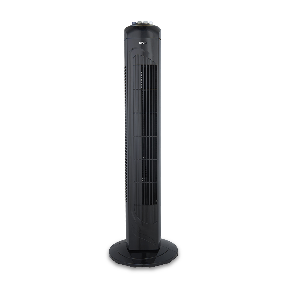 Ventilador Torre Svan 29 in 45W Negro Manual 3V Temporizador Oscilación