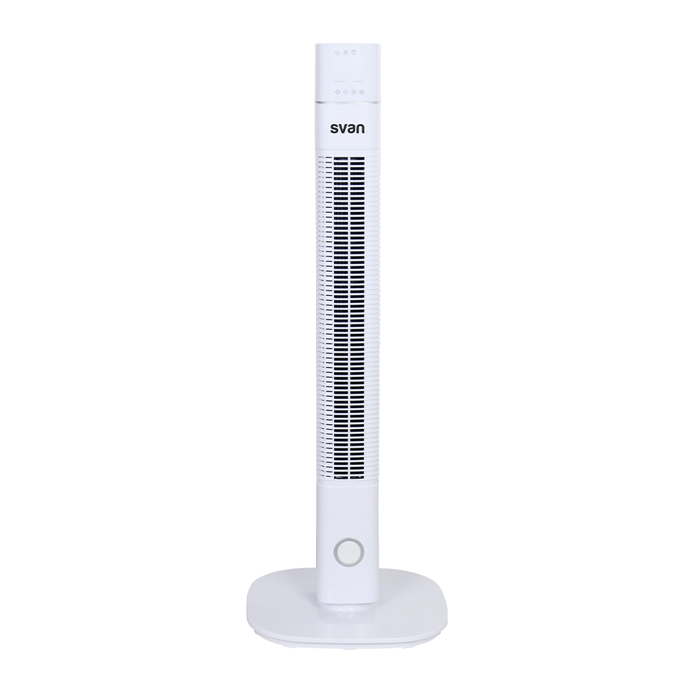 Ventilador Torre Svan 36 in 60W Blanco Display 3V Ionizador Temporizador Oscilación