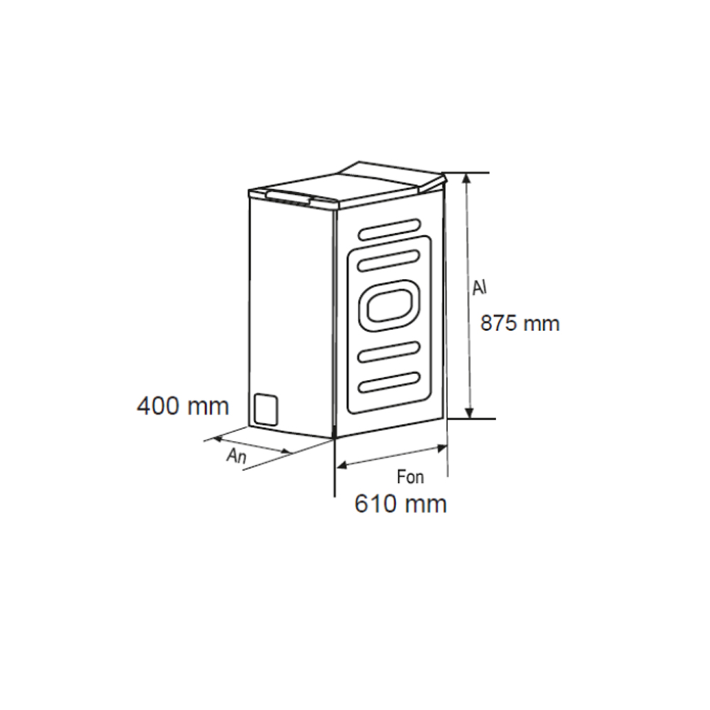 Lavadora C.Superior Svan 8kg 1300rpm A 87,5cm 40cm 61cm Blanco Display Inverter Vapor Mi Ciclo - Imagen 2