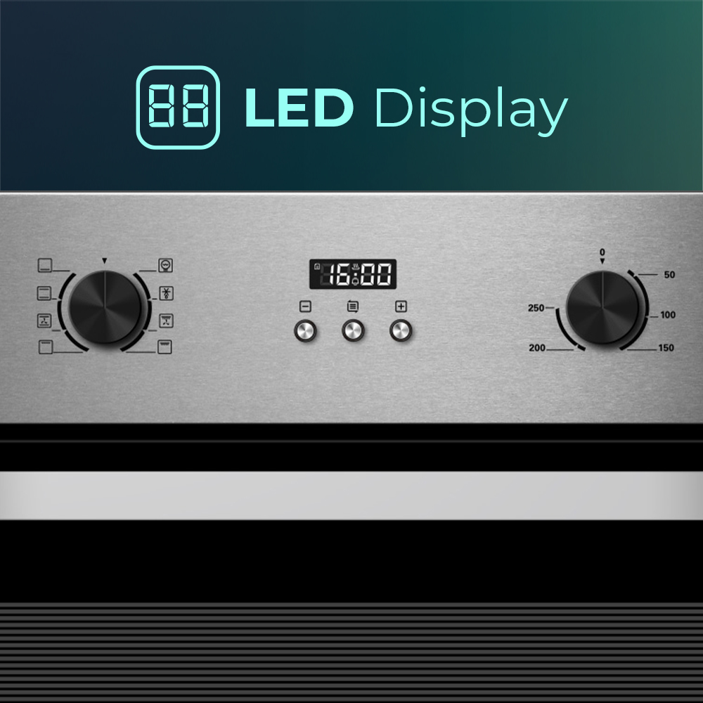 Horno Multifunción Svan 70L A 59,5cm 57,5cm 59,5cm Inox Display 8P – Image 3