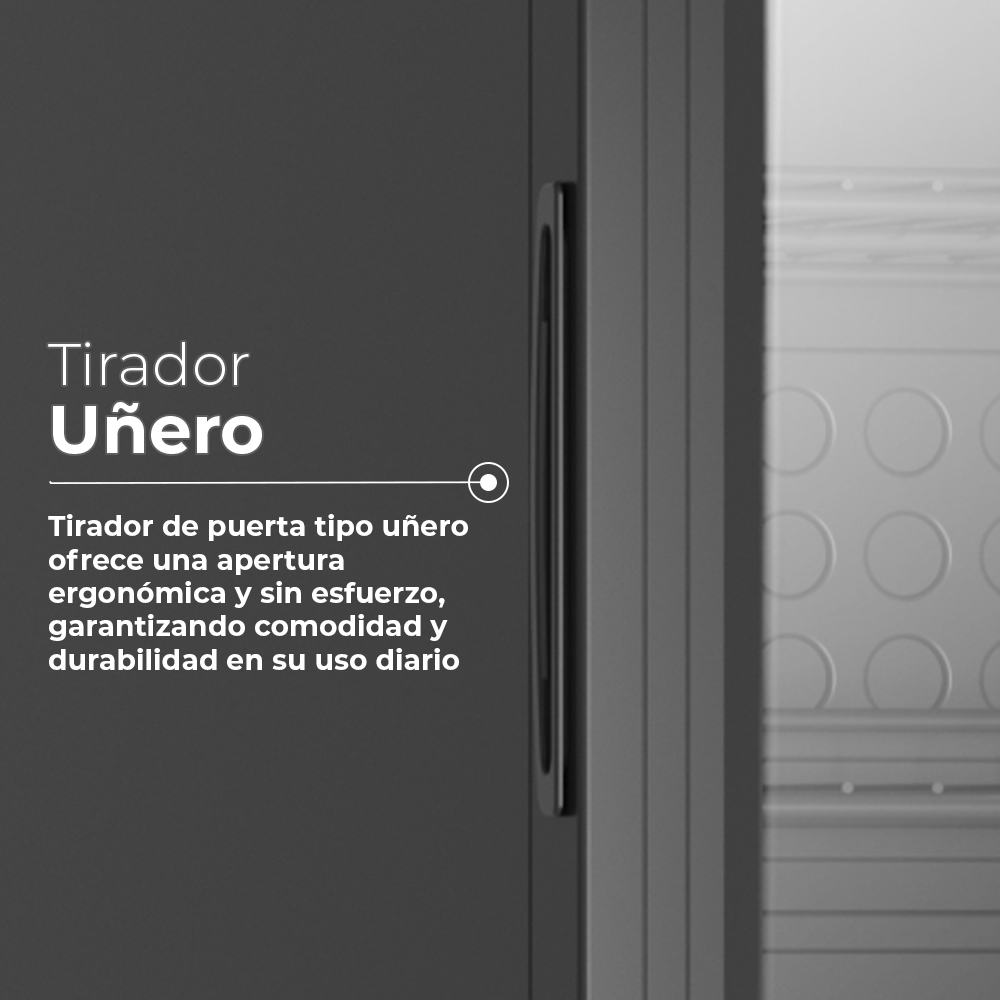 Refrigerador Horeca Svan Cíclico E 84,5cm 54cm 53,9cm Negro Puerta Cristal Puerta 90º - Imagen 2