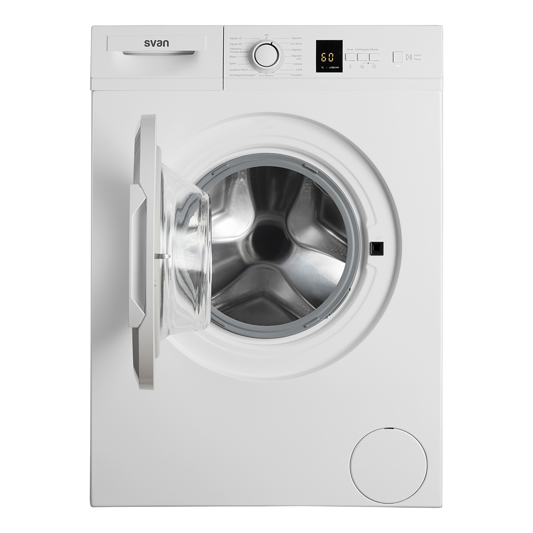 Lavadora Svan 7kg 1000rpm D 84,5cm 59,7cm 49,7cm Blanco Display Antial�rgico C.Boomerang - immagine 2
