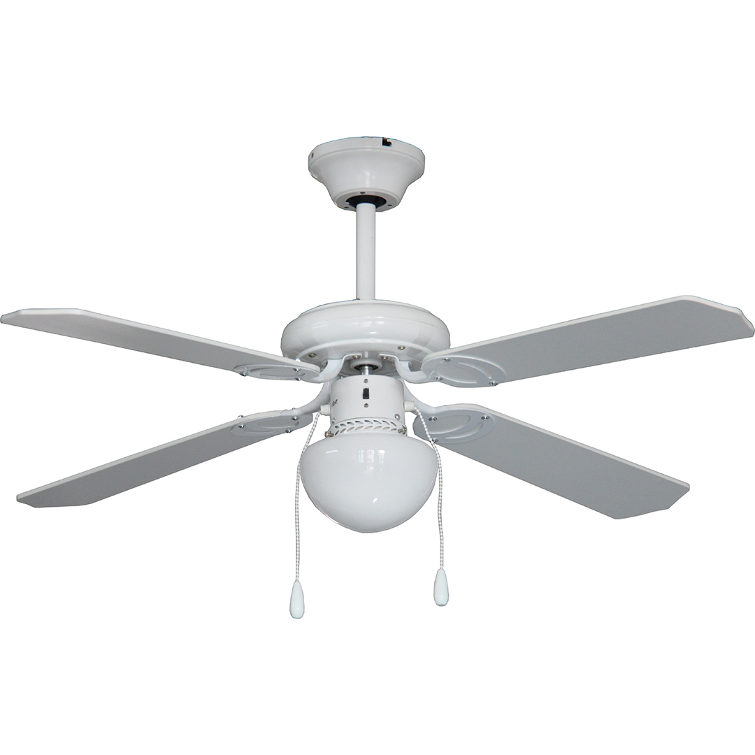Ventilador Techo Svan 42 in 50W Blanco Cadena Tracción 3V Luz - Imagen 2