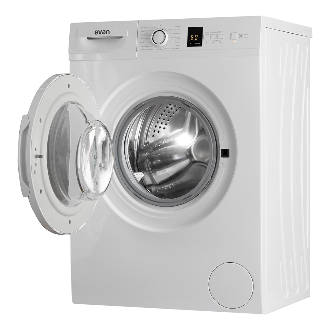 Lavadora Svan 7kg 1000rpm D 84,5cm 59,7cm 49,7cm Blanco Display Antial�rgico C.Boomerang - immagine 4