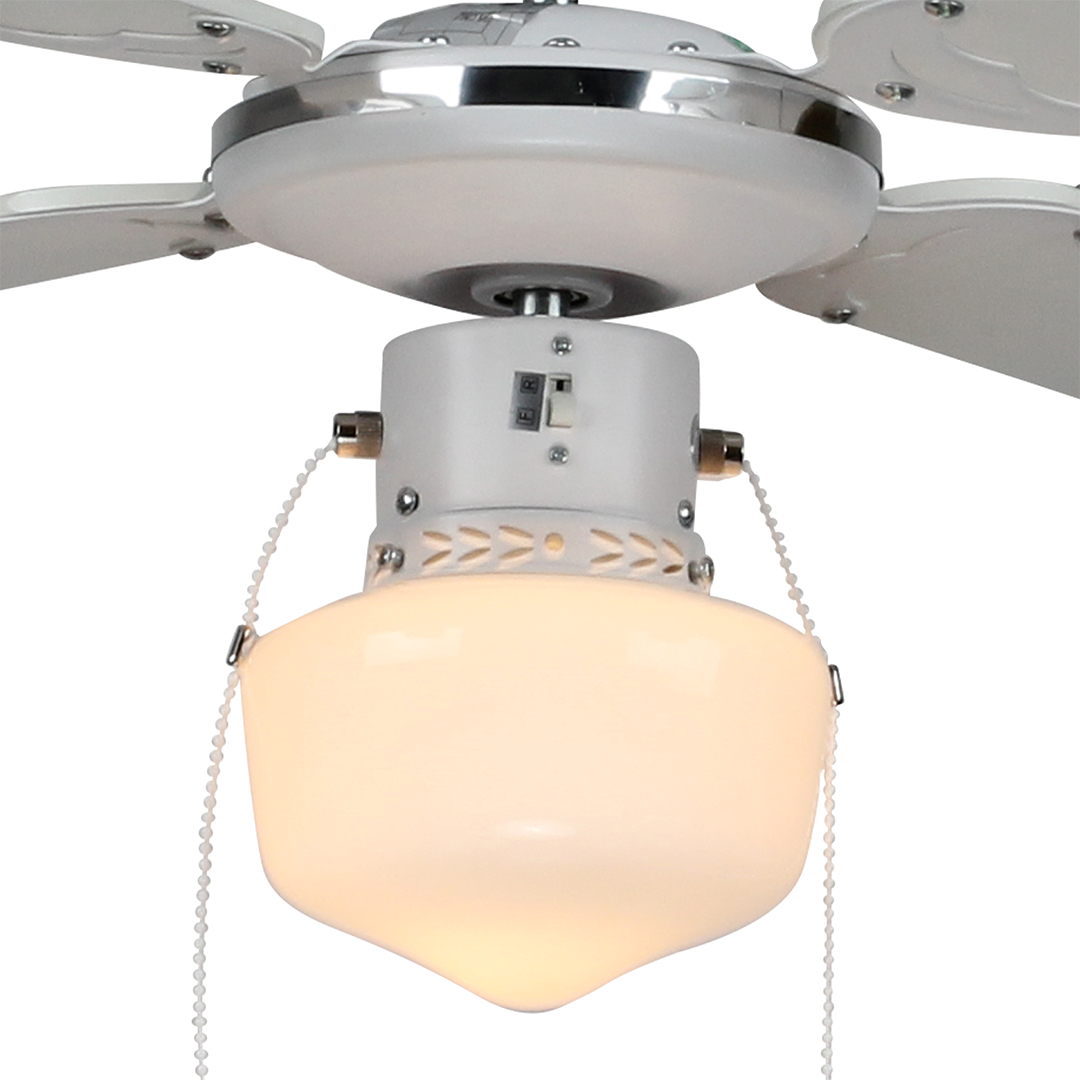 Ventilador Techo Svan 42 in 50W Blanco Cadena Tracción 3V Luz - Imagen 3
