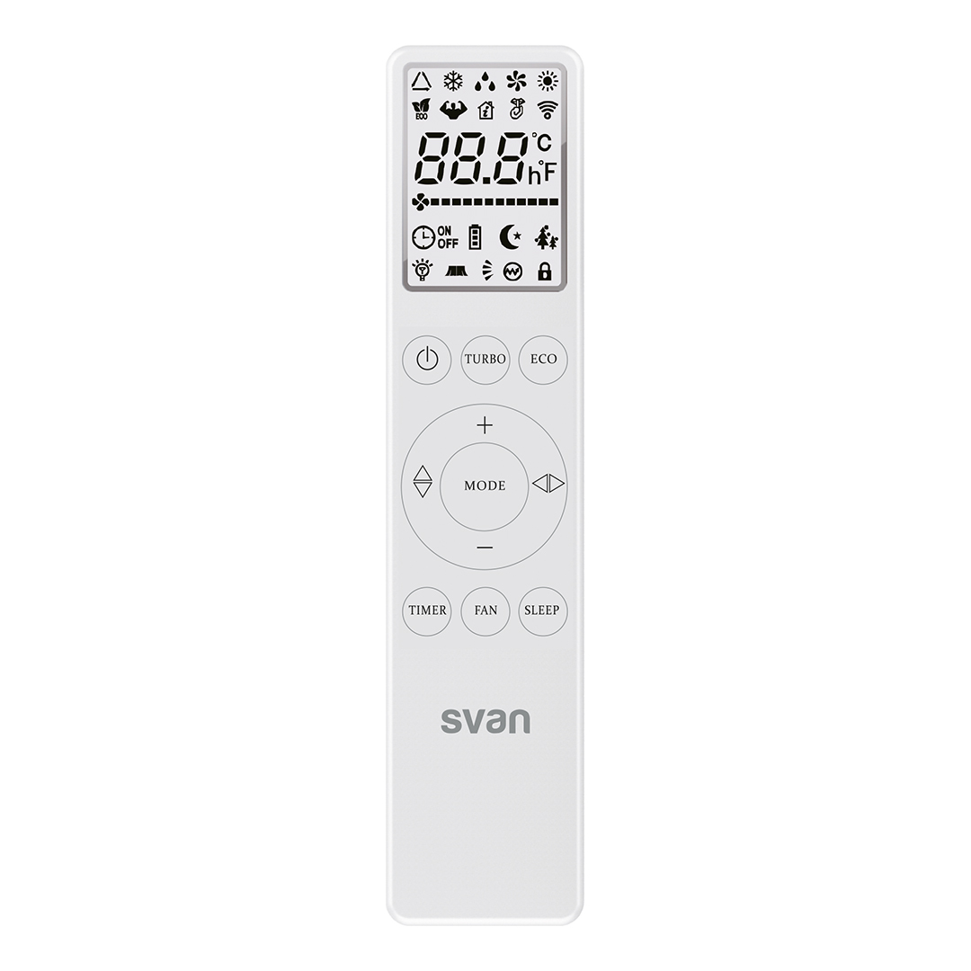 Aire Acondicionado Split Svan Inverter 9000BTU A++/A+ Blanco Mando a distancia Display integrado Wifi - Imagen 4