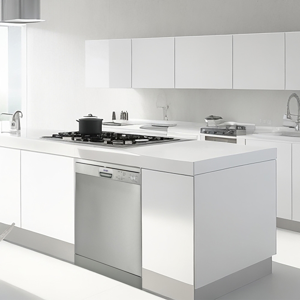 Lavavajillas Svan 12sets E 85cm 59,8cm 59,8cm Inox Electrónico 2B 5P Sec.SuperActive Media Carga – Image 5
