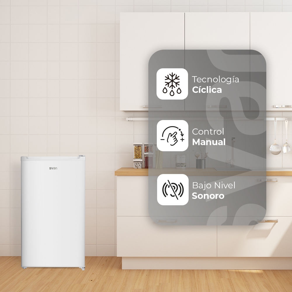 Refrigerador Svan Cíclico E 85cm 48cm 45cm Blanco Manual – Image 5